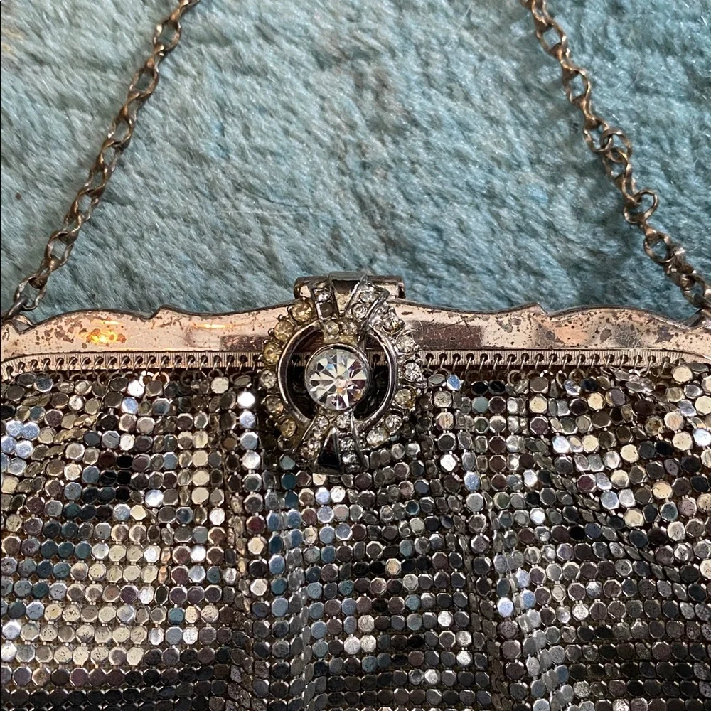 Whiting & Davis 1940s mesh evening bag - Picture 7 of 9